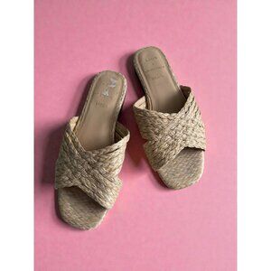 AQUA x Kristopher Brock Kriz Wven Slides Sandals Size 7.5